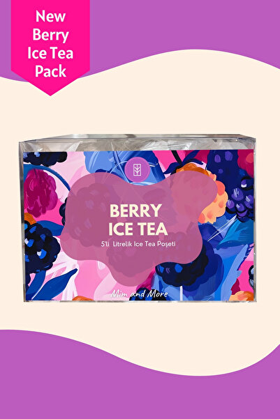 Mim and More Berry Ice Tea Pack - Soğuk Çay Paketi, 5x20 gr