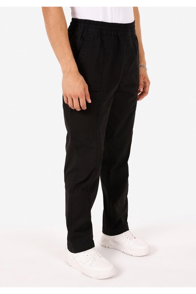 Colin's Relaxed Fit Orta Bel Geniş Paça Erkek Siyah Pantolon