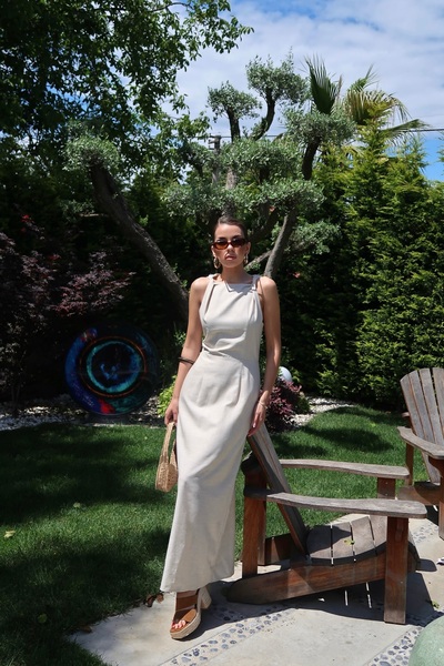 Swass Palma Summer Donna Elbise Natürel