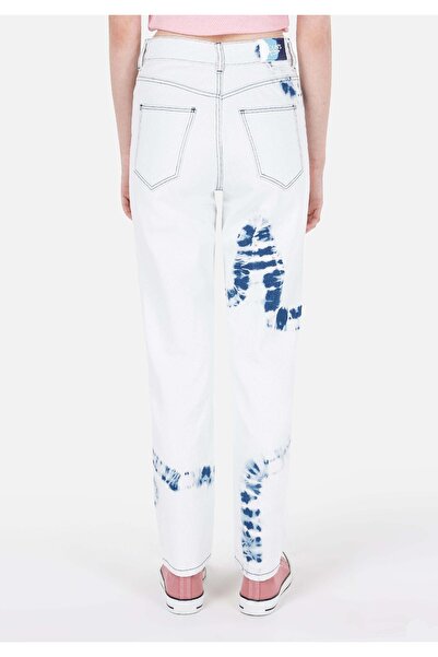 Colin's Mom Fit Daralan Paça Kadın İndigo Jean Pantolon