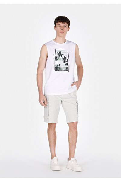 Colin's Regular Fit Orta Bel Düz Erkek Taş Şort