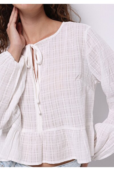 Colin's Regular Fit Kadın Beyaz Gömlek