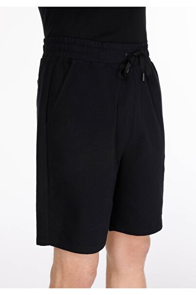 Colin's Regular Fit Orta Bel Düz Erkek Siyah Şort