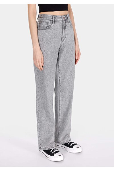 Colin's Pantaloni de damă din denim indigo închis, cu talie medie, cu lungime întreagă