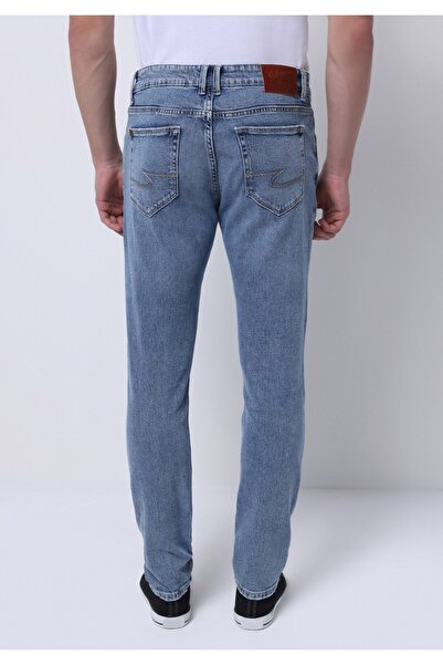 Colin's Slim Fit Fermuarlı Erkek Mid İndigo Denim Jean Pantolon