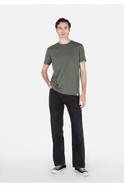 Colin's Regular Fit Round Neck Plain Men's Green Short Sleeve T-Shirt