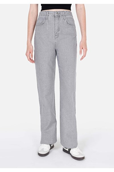Colin's Straight Fit Yüksek Bel Düz Paça Kadın Lacivert Jean Pantolon