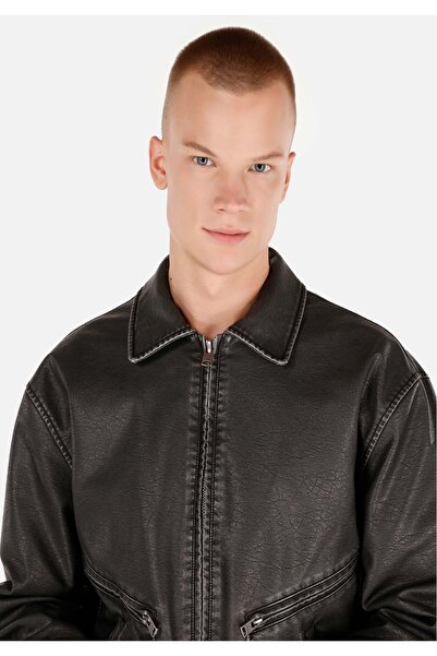 Colin's Regular Fit Erkek Siyah Mont Pu