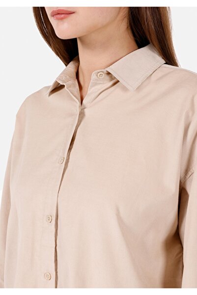 Colin's Bej Kadın Gömlek U.kol