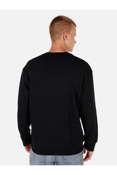 Colin's Comfort Fit Men's Knitted Black Sweatshirt