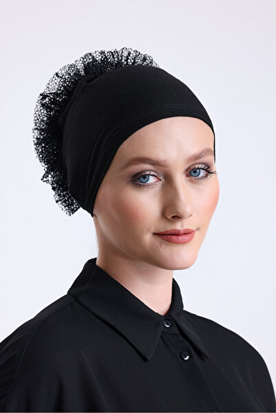 Wega Moda Dikişsiz Bone, Dikişsiz Tesettür Bone, Dikişsiz Penye Bone, Fırfırl...