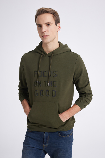 D'S Damat Ds Damat Slim Fit Khaki Sweatshirt