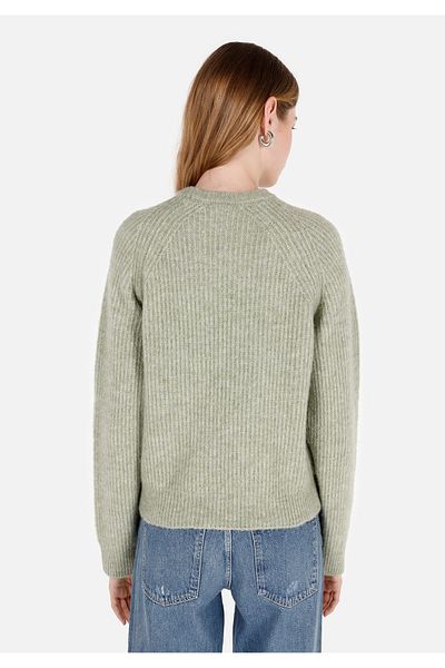 Colin's Regular Cut Crew Neck Green Women's Sweater Cl 1071121
