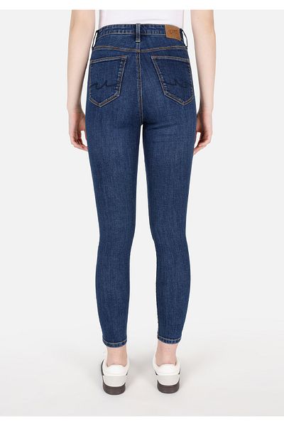 Colin's Skinny Fit High Waist Narrow Leg Women's Indigo Denim Jean Trousers