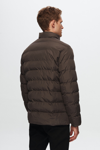 Twn Καφέ παλτό Slim Fit