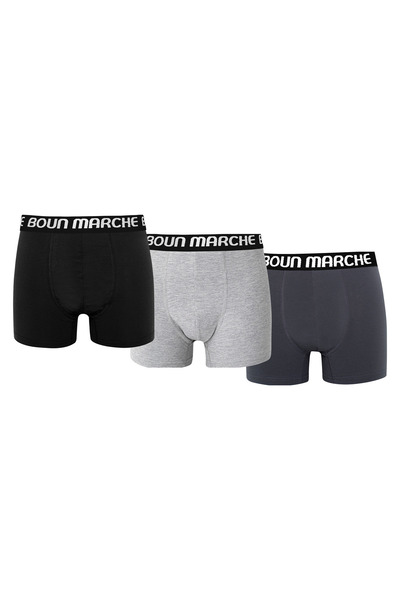 BOUN MARCHE Men's Boxer Lycra Premium Box of 6 Newyork