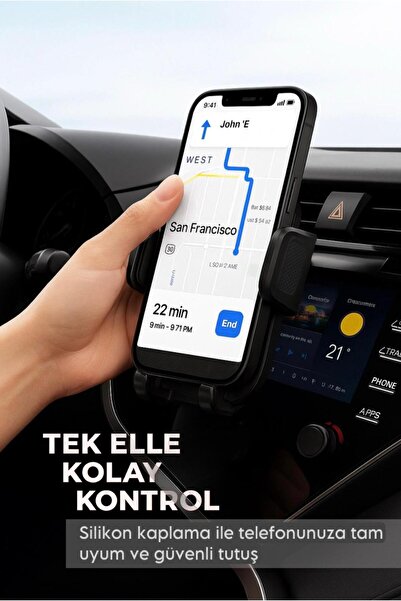 CENTER STORE Araç İçi Telefon Tutucu Kancalı Premium Araba Telefon Tutacağı Havalandırma Klima