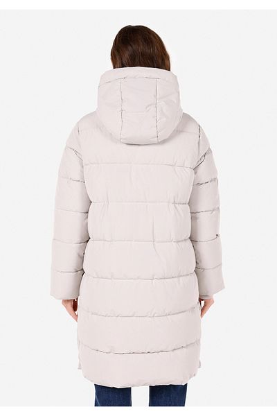 Colin's Regular Fit Hooded Snap Fastener Lined Water Resistant Women's Beige Coat