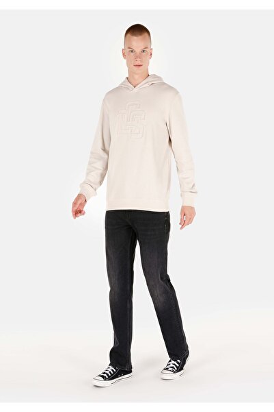 Colin's Regular Fit Erkek Örme Bej Sweatshirt
