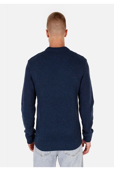 Colin's Regular Fit Stand Collar Men's Navy Blue Sweater
