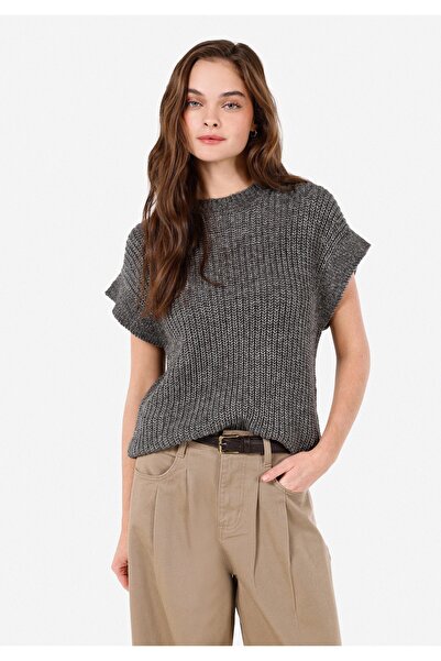 Colin's Regular Fit Yuvarlak Yaka Kadın Gri Kazak