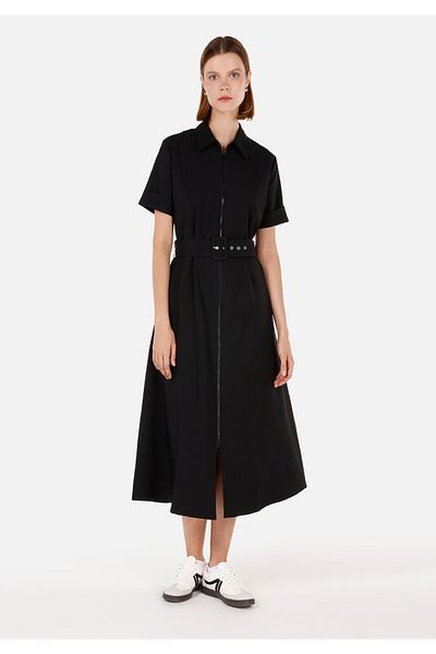 Colin's Women's Black Dress with Regular Fit