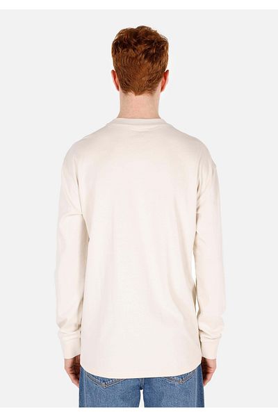 Colin's Regular Fit Round Neck Plain Cotton Men's Stone Long Sleeve T-Shirt