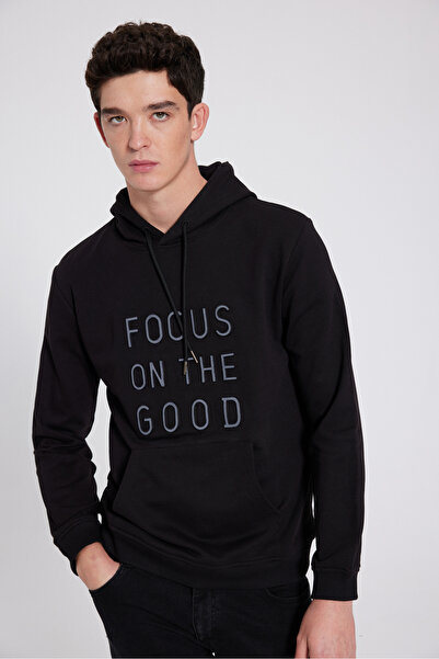 D'S Damat Черен суитшърт Ds Damat Slim Fit