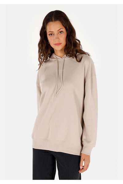 Colin's Comfort Fit Hooded Women's Beige Sweatshirt Cl 1070191