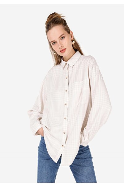 Colin's Ekru Kadın Gömlek U.kol