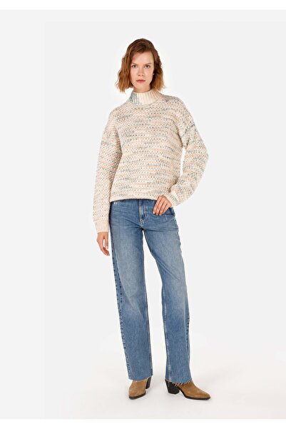 Colin's Regular Fit Yuvarlak Yaka Kadın Çok Renkli Kazak