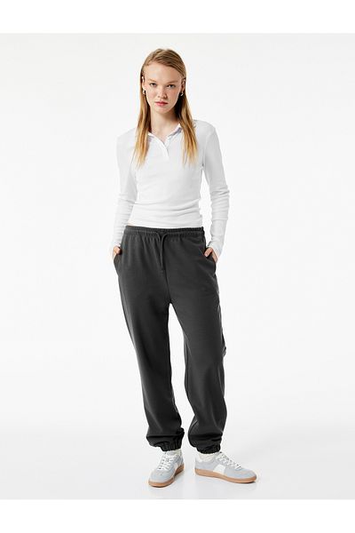 Koton Lace-Up Jogger Sweatpants with Pocket Detail