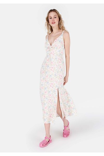 Colin's Slim Fit Women's Ecru Dress