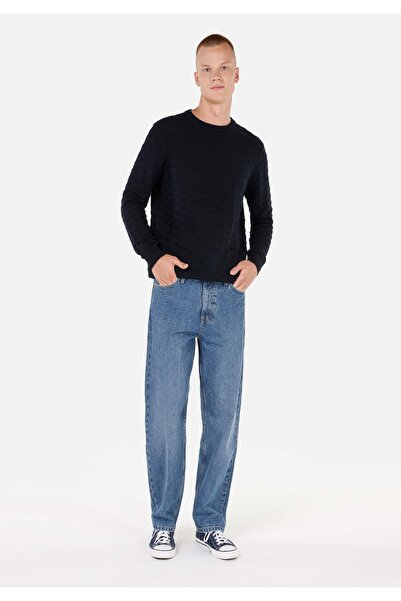 Colin's Regular Fit Yuvarlak Yaka Erkek Lacivert Kazak