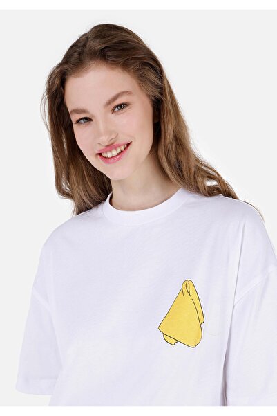 Colin's Tricou alb unisex cu slogan Lilseb