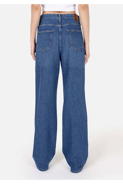 Colin's 970 Berry Regular Fit High Waist Wide Leg Jean Blue Women's Trousers