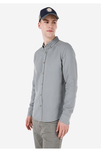 Colin's Men's Green U.Sleeve Shirt