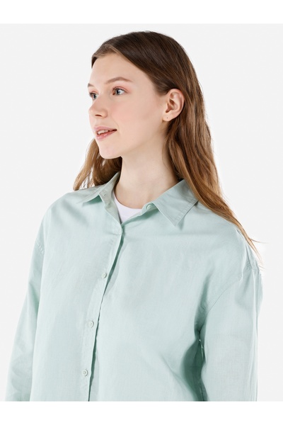 Colin's Yeşil Kadın Gömlek U.kol