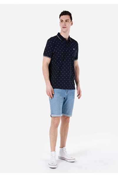 Colin's Μπλε ανδρικό μανίκι πόλο