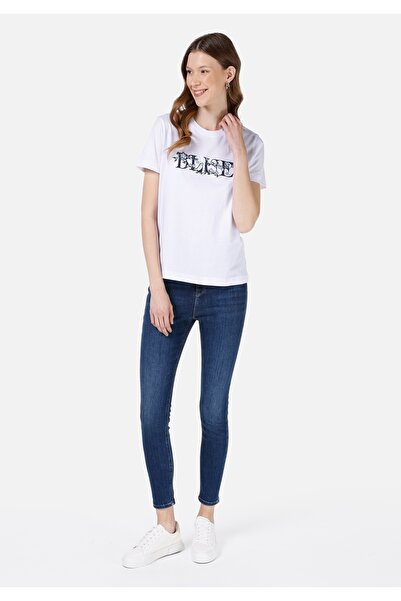 Colin's Γυναικείο Λευκό T-Shirt - Μανίκια