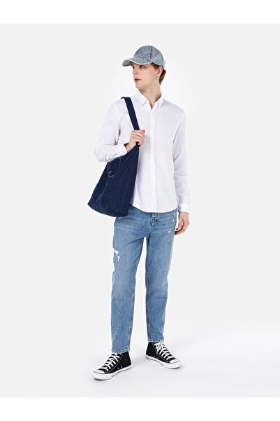 Colin's Beyaz Erkek Gömlek U.kol