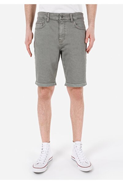 Colin's Regular Fit Orta Bel Düz Erkek Yeşil Şort