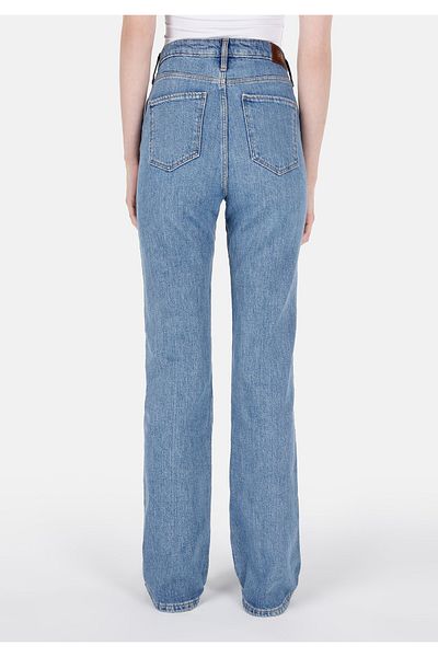 Colin's Regular Fit Mid Waist Bootcut Women's Green Jean Trousers