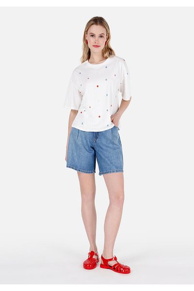 Colin's Loose Fit Mid Waist Women's Blue Jean Shorts