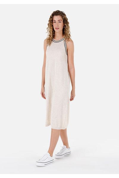 Colin's Regular Fit Women's Ecru Sleeveless Dress