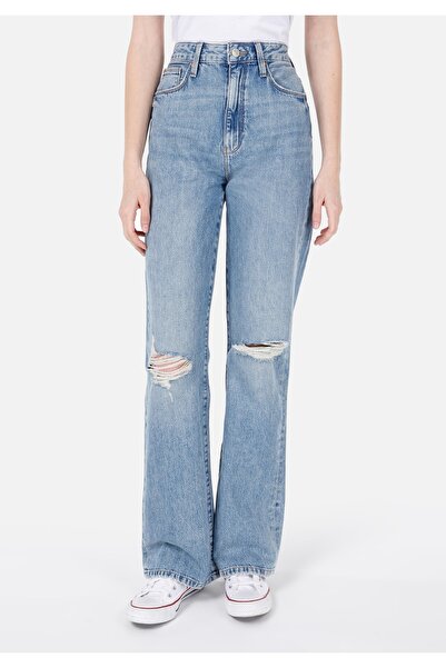 Colin's Straight Fit Yüksek Bel Tam Boy Paça Kadın İndigo Jean Pantolon