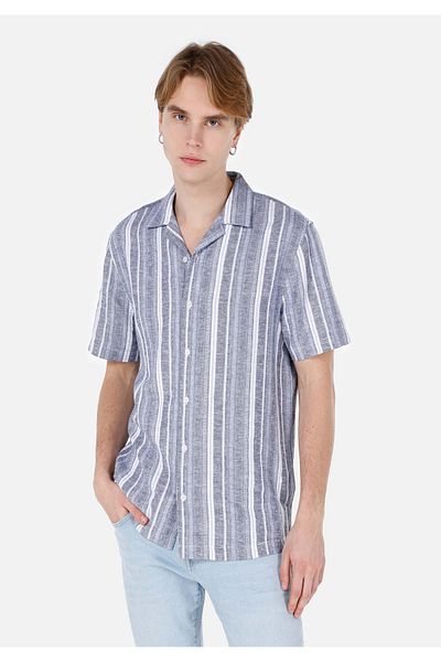 Colin's Men's Blue Shirt - Sleeves