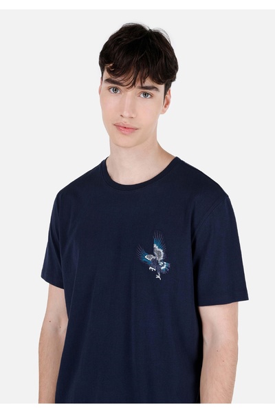 Colin's Ανδρικό κοντομάνικο μπλουζάκι με στρογγυλή λαιμόκοψη χωρίς τσέπη