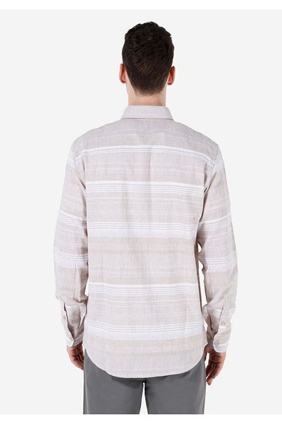 Colin's Beige Men's Shirt - U. Sleeve Model