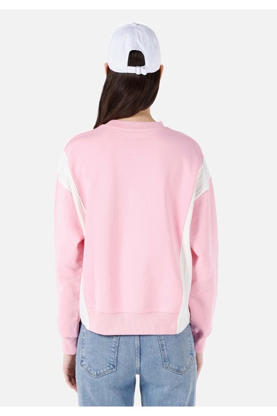 Colin's Normal Kesim Bisiklet Yaka Pembe Kadın Sweatshirt
